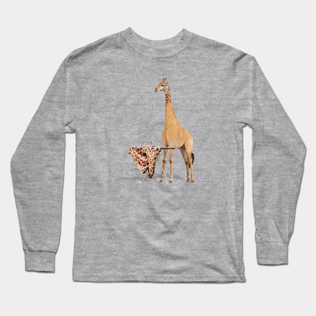 Giraffe's Wrinkle-Free Style Long Sleeve T-Shirt by Sara's